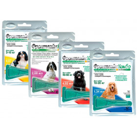 Фронтлайн Комбо капли для собак  для защиты от клещей и блох