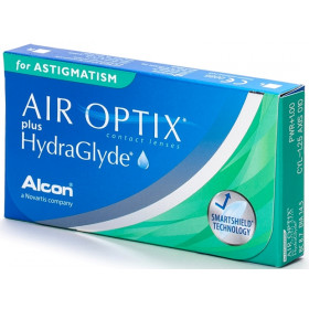Alcon Air Optix Plus HydraGlyde for Astigmatism, 3pk контактные линзы астигматика месячной замены