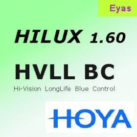 HOYA Hilux 1.60 EYAS Hi-Vision Long Life Blue Control (HVLL-BC) ультратонкие линзы