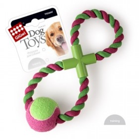 Dog Toys Мячик на веревке, зеленый 45 см 