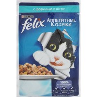 Феликс консервы для кошек с форелью в желе 85 гр