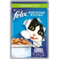 Феликс консервы для кошек с кроликом в желе 85 гр. 
