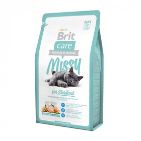 Brit Care Cat Missy for Sterilised корм для кастрированных кошек и котов курица