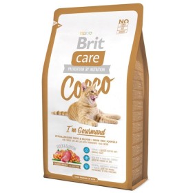 Brit Care Cat Cocco Gourmand беззерновой с уткой и лососем для привередливых кошек