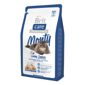 Brit Care Cat Monty Indoor гипоаллергенный корм для кошек, живущих в квартире курица