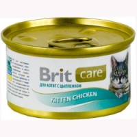 Brit Care Kitten Chicken Консервы для котят c цыпленком 80 гр.