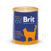 Brit Premium Cat BEEF AND LIVER MEDLEY Мясное ассорти с печенью для кошек 340 гр.