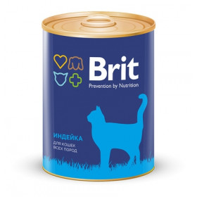 Brit Premium Cat TURKEY консервы для кошек с индейкой 340 гр.