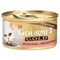 Гурмет Gold для кошек Форель овощи