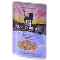 Hills Ideal balance feline adult с форелью консервы 82 гр.