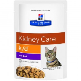 HILLS PD K/D пауч для кошек с заболеваниями почек говядина