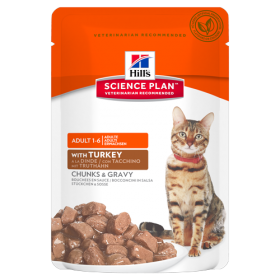HILLS SP Adult Cat Turkey влажный корм для взрослых кошек индейка пауч 85 гр.