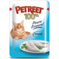 PETREET Паучи для кошек Белая рыба 85 г