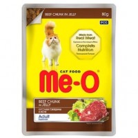 Me-O пауч в желе для кошек Говядина 80 гр