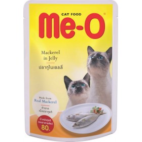 Me-O пауч в желе для кошек Макрель 80 гр