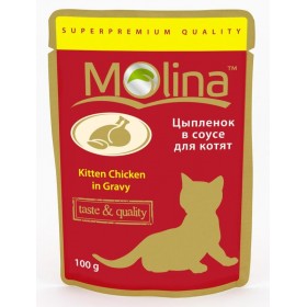 MOLINA Пауч для котят Цыпленок в соусе, 100 гр.