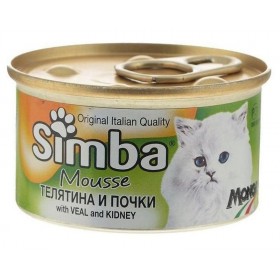 SIMBA Cat Mousse мусс для кошек телятина почки 85гр.