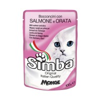 SIMBA Cat Pouch паучи для кошек лосось с камбалой 100 гр.