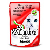 SIMBA Cat Pouch паучи для кошек мясо с горохом  100 гр.