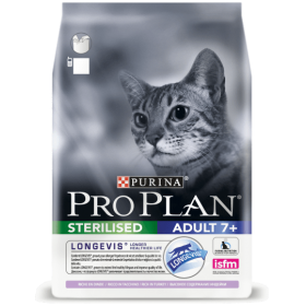 PRO PLAN Sterilised 7+ для стерилизованных кошек старше 7 лет с индейкой