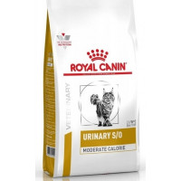 Royal Canin Vet URINARI S/O Moderate Calorie диета для кошек после стерилизации или при предрасположенности к избыточному весу при лечении мочекаменной болезни