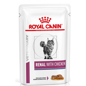 Royal Canin vet Renal Feline влажная диета для кошек при хронической почечной недостаточности говядина