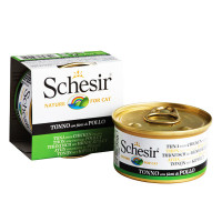 Schesir консервы для кошек  тунец с цыпленком 85 гр. 