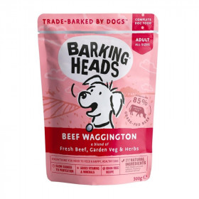 Barking Heads паучи для собак с говядиной и бурым рисом «Вуф-строганов», Beef Waggington 300 гр