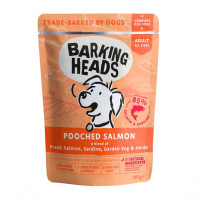Barking Heads паучи для собак с лососем и сардинами «Мисочку оближешь», Pooched Salmon 300 гр