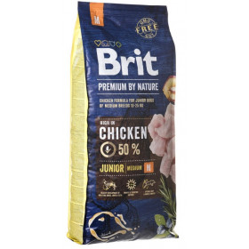 Brit Premium by Nature Junior M сухой корм для молодых собак средних пород 