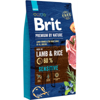 Brit Premium by Nature Dog Sensitive Lamb гипоаллергенный сухой корм для собак с чувствительным пищеварением  гипоаллергенный