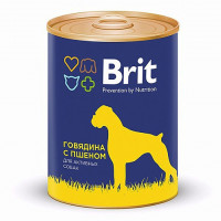 Brit Premium Dog Консервы BEEF&MILLET Говядина и пшено