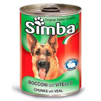 SIMBA Dog консервы для собак кусочки телятина 1230 гр.