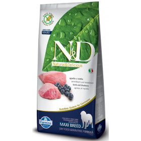 Farmina N&D Dog GF Lamb&Blueberry Adult Medium&Maxi беззерновой корм для взрослых собак, ягненок и черника