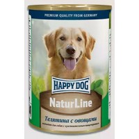 Happy Dog Nature Line консервы для собак телятина с овощами