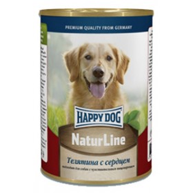 Happy Dog Nature Line консервы для собак Телятина с сердцем