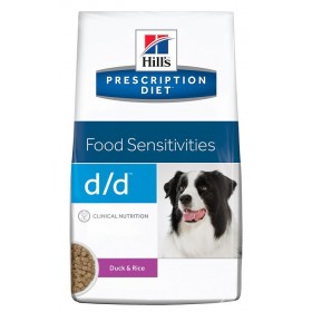 Hills PD D/D корм для взрослых собак всех пород гипоалергенный утка рис