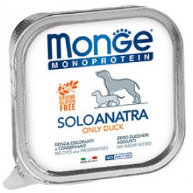 Monge Dog Monoprotein Solo консервы для собак паштет из утки