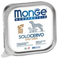 Monge Dog Monoprotein Solo консервы для собак паштет из оленины