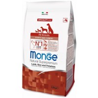 Monge Dog Speciality Puppy&Junior корм для щенков всех пород ягненок с рисом и картофелем