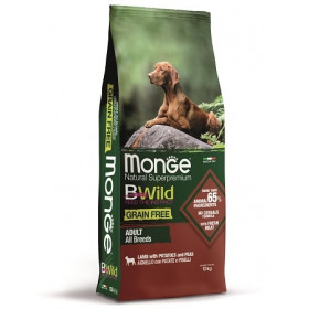 Monge BWild Dog GRAIN FREE Lamb беззерновой корм для собак всех пород ягненок, картофель и горох