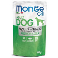 Monge Dog Grill Pouch паучи для собак ягненок с овощами 100 г