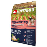 Ontario Junior Large Breed корм для щенков крупных и гигантских пород