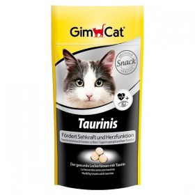 Gimcat Лакомство витаминизированное "Тауринис" с таурином для кошек, 40гр