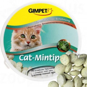 Gimpet Витаминизированное лакомство "Cat-Mintips" с кошачьей мятой для кошек 200 гр (330шт)