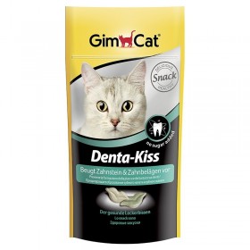 Gimpet Витаминизированное лакомство для кошек "Дента-Кисс" для очистки зубов, 40 гр