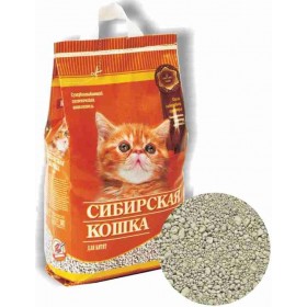 Сибирская кошка наполнитель для котят минеральный впитывающий