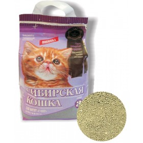 Сибирская кошка наполнитель СУПЕР для котят минеральный комкующийся 3 л.