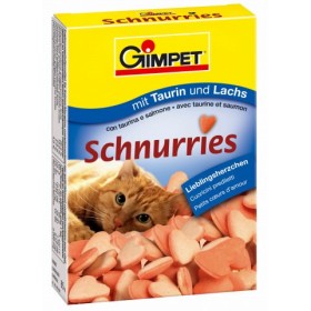 Gimpet Витаминизированное лакомство для кошек "Сердечки" с лососем, 650 шт 