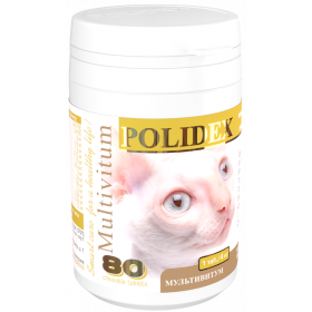 POLIDEX Витамины Multivitum plus для кошек 80 таб.